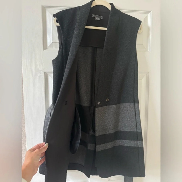 Vince Stipe Blanket sleeveless long vest size XS - Picture 4 of 9